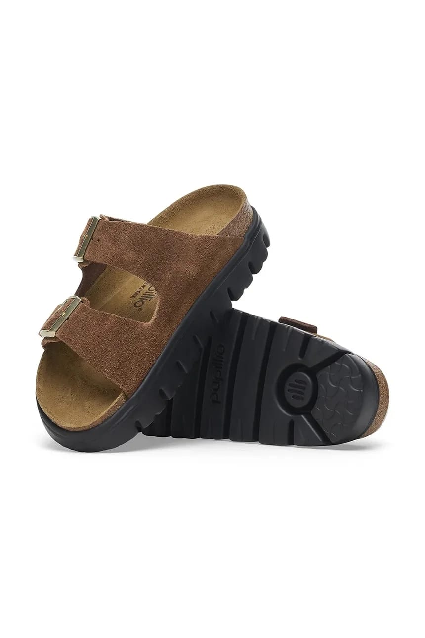 замшевые шлепанцы Arizona Chunky Birkenstock x Papillio - фото 6