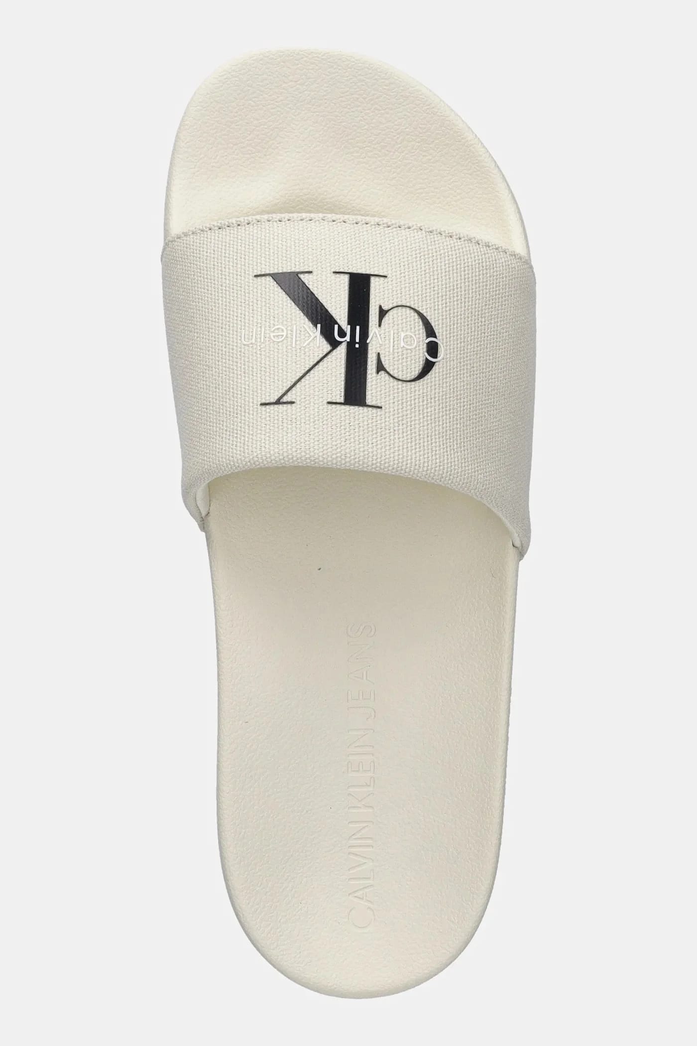 Джинсовые шлепанцы SLIDE MONOGRAM WN LOGO CK - фото 4
