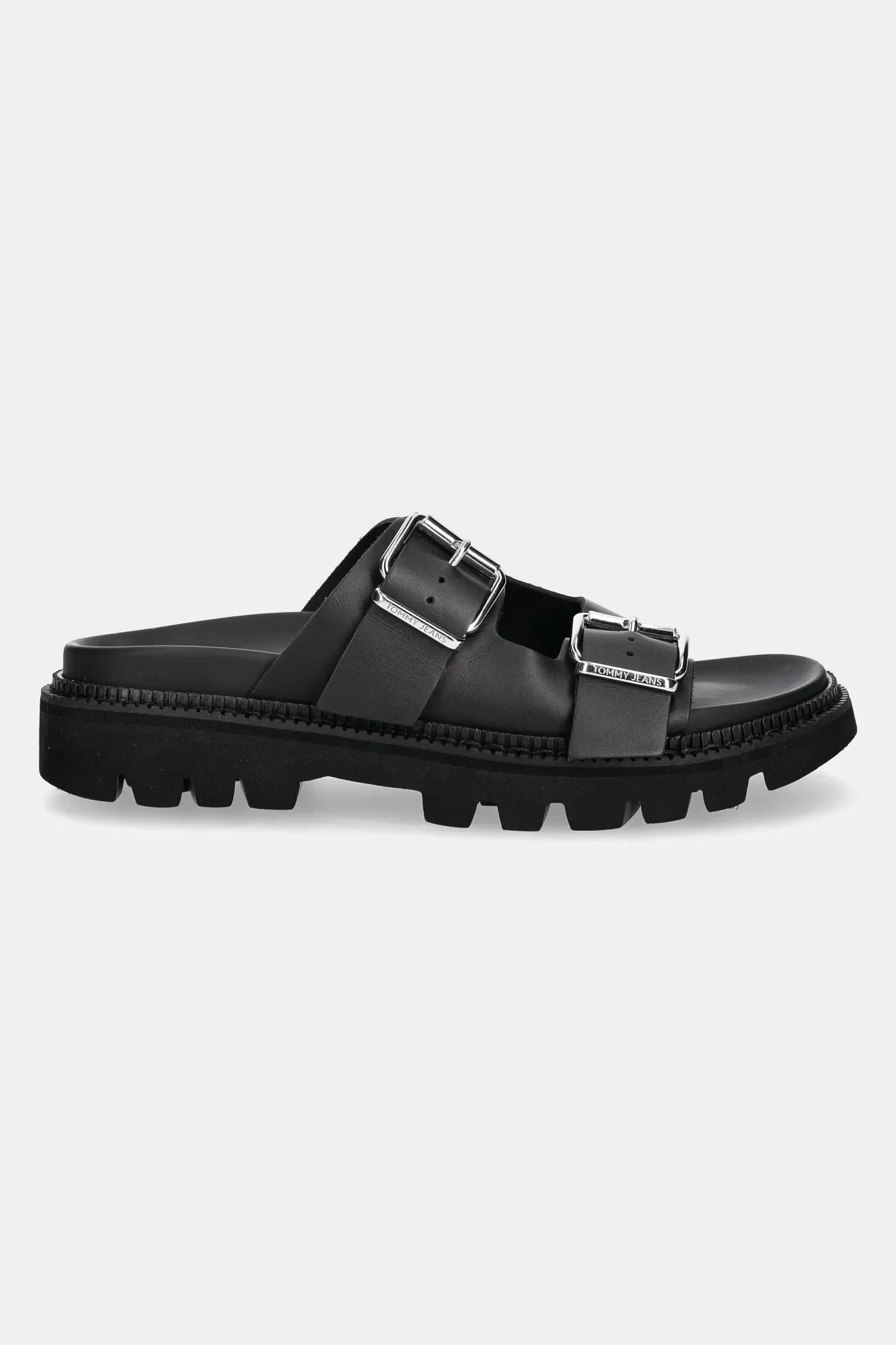 Кожаные шлепанцы DOUBLE STRAP SANDAL - фото 2