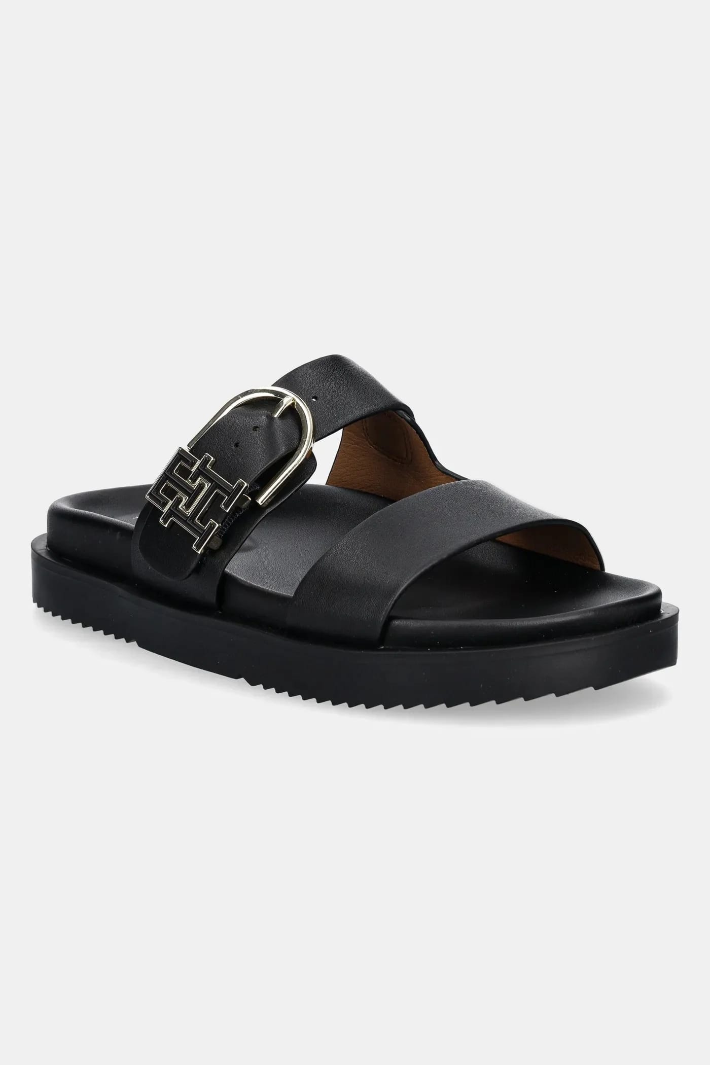 Кожаные шлепанцы LEATHER SPORTY MULE