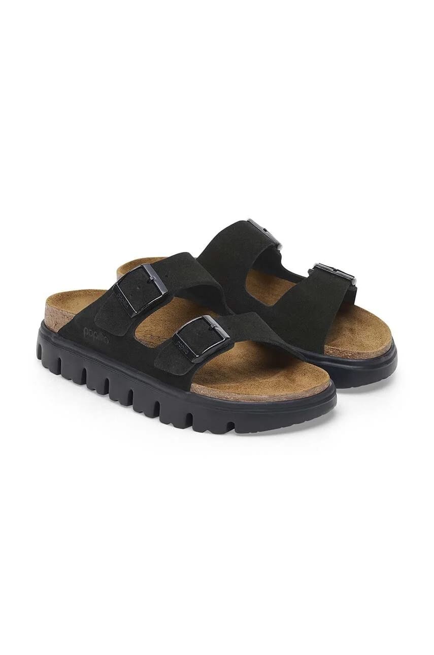 замшевые шлепанцы Arizona Chunky Birkenstock x Papillio - фото 4