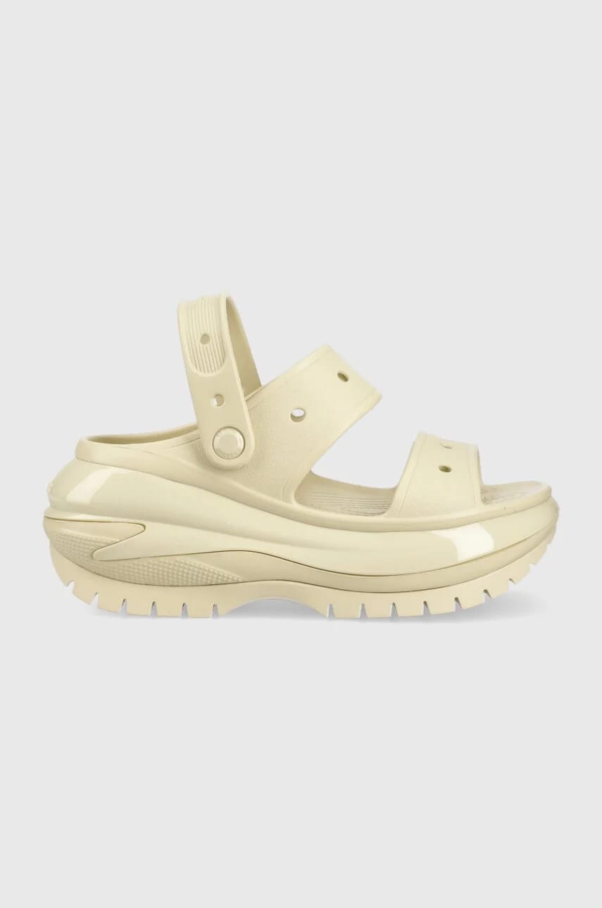 Классические шлепанцы Mega Crush Sandal бежевые для женщин
