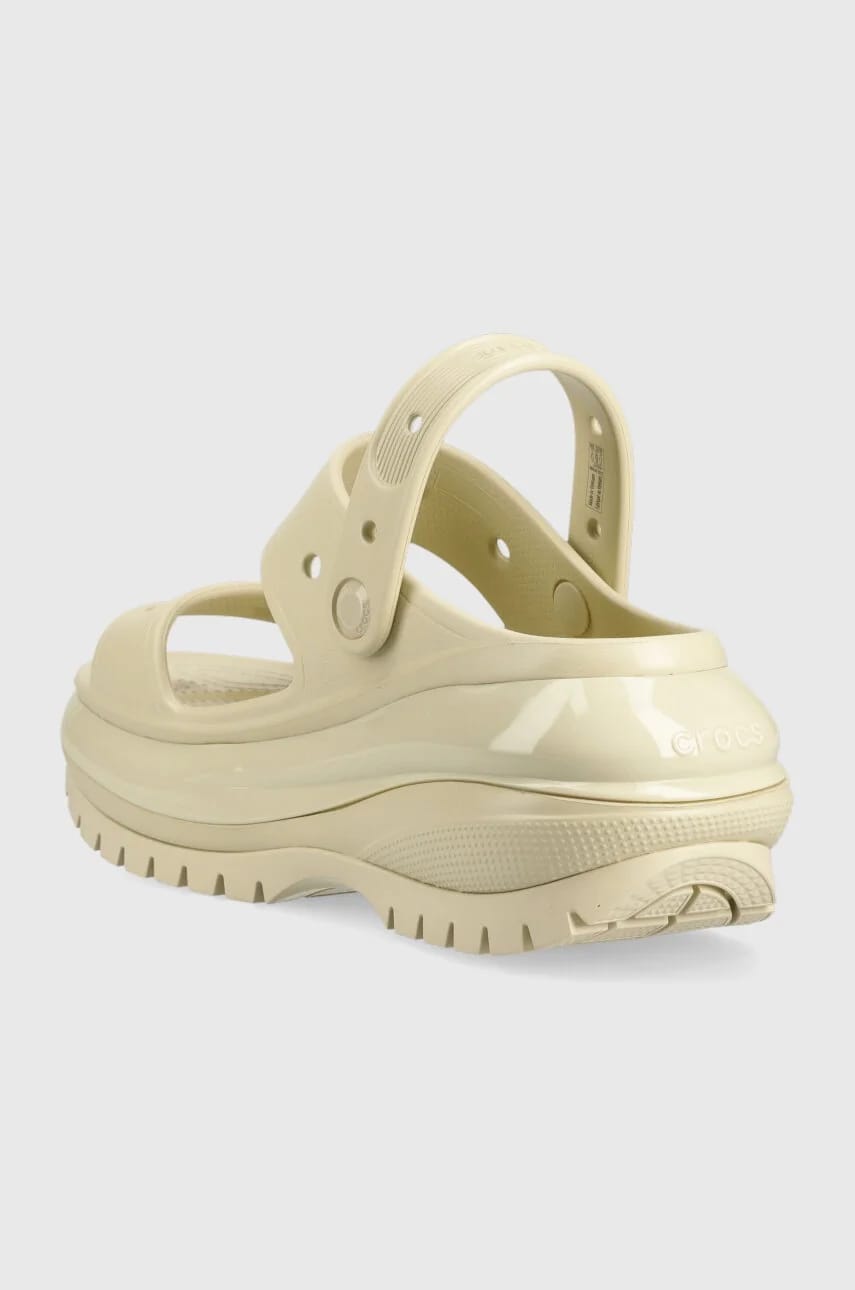 Классические шлепанцы Mega Crush Sandal бежевые для женщин - фото 3