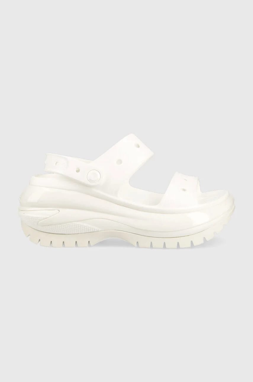 Классические шлепанцы Mega Crush Sandal белые для женщин