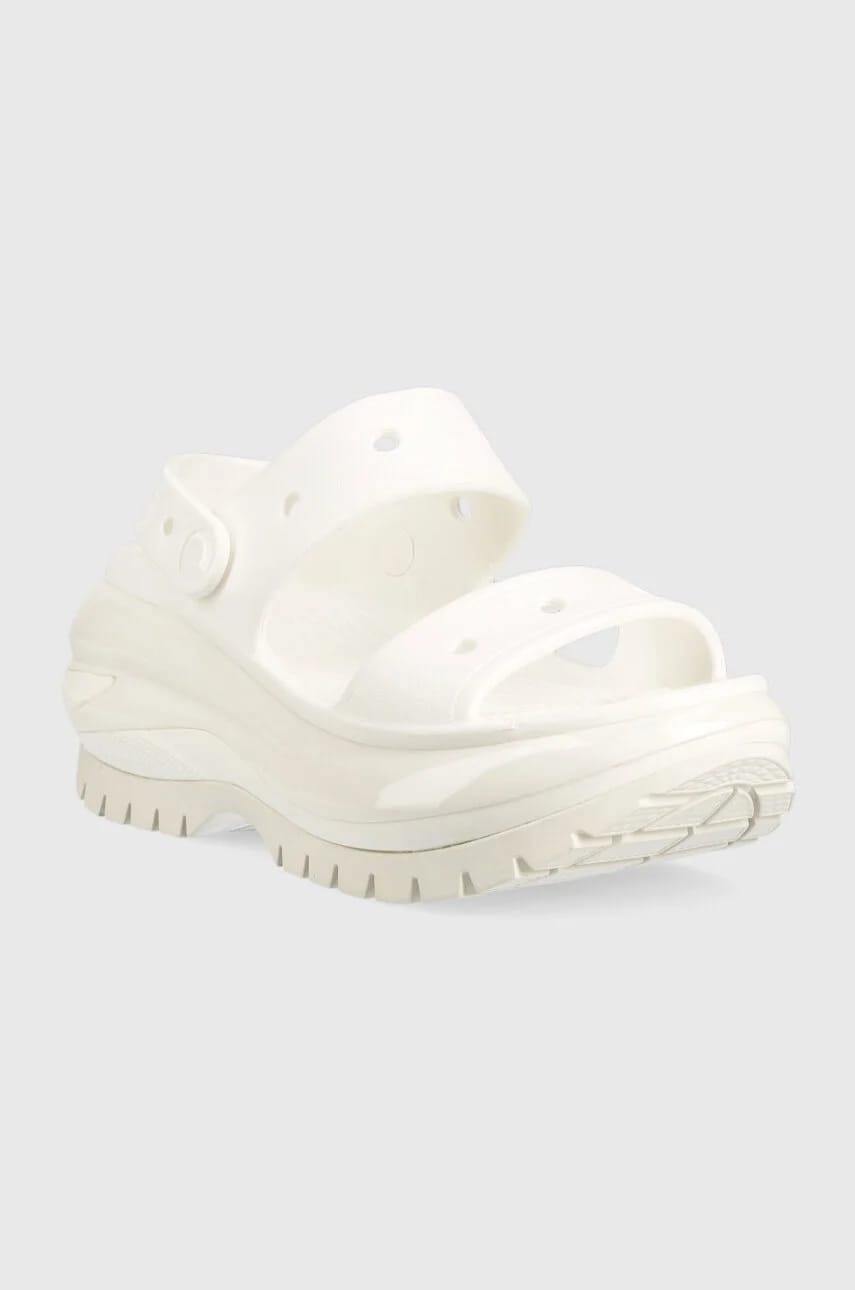 Классические шлепанцы Mega Crush Sandal белые для женщин - фото 2