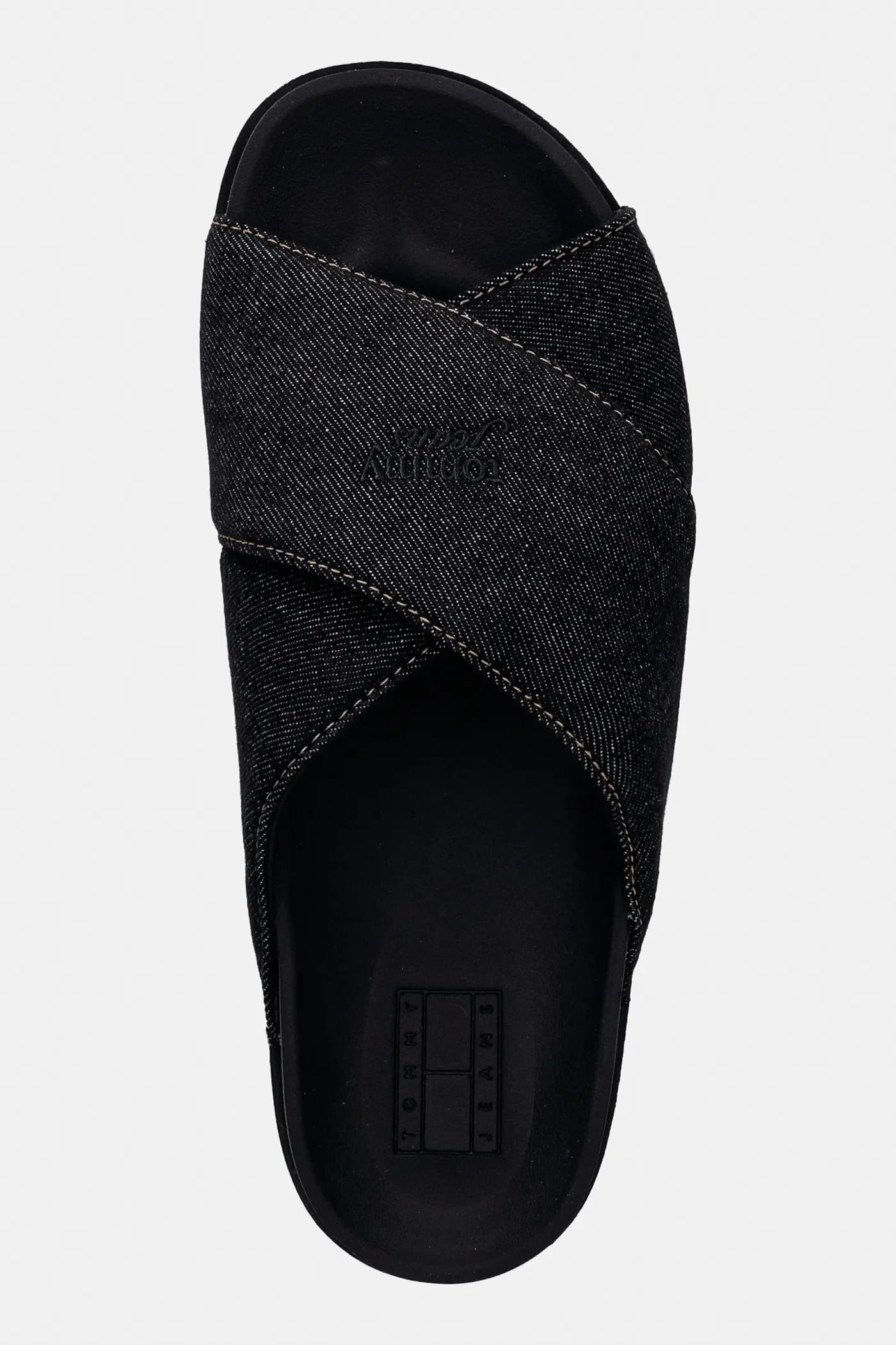 Шлепанцы TJW COMFORT SLIDES ИЗ СТИРАННОГО ДЕНИМА - фото 4