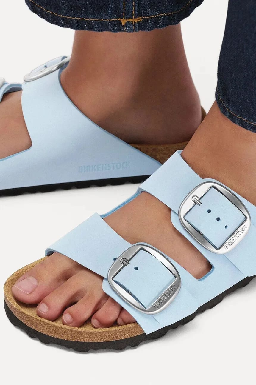 Женские тапочки Arizona Big Buckle из нубука - фото 7
