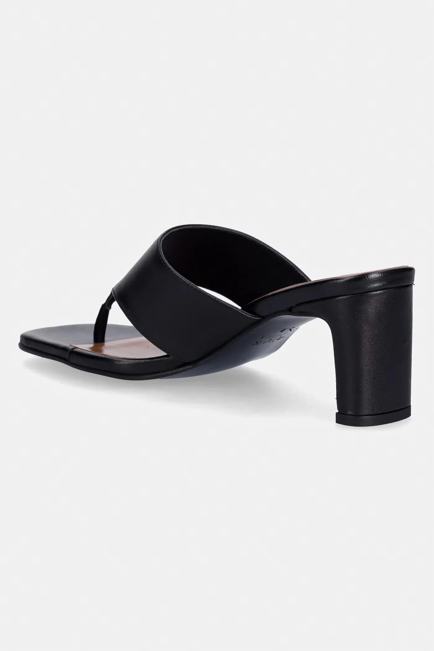 Кожаные шлепанцы DEVIL CUIR Noir - фото 3