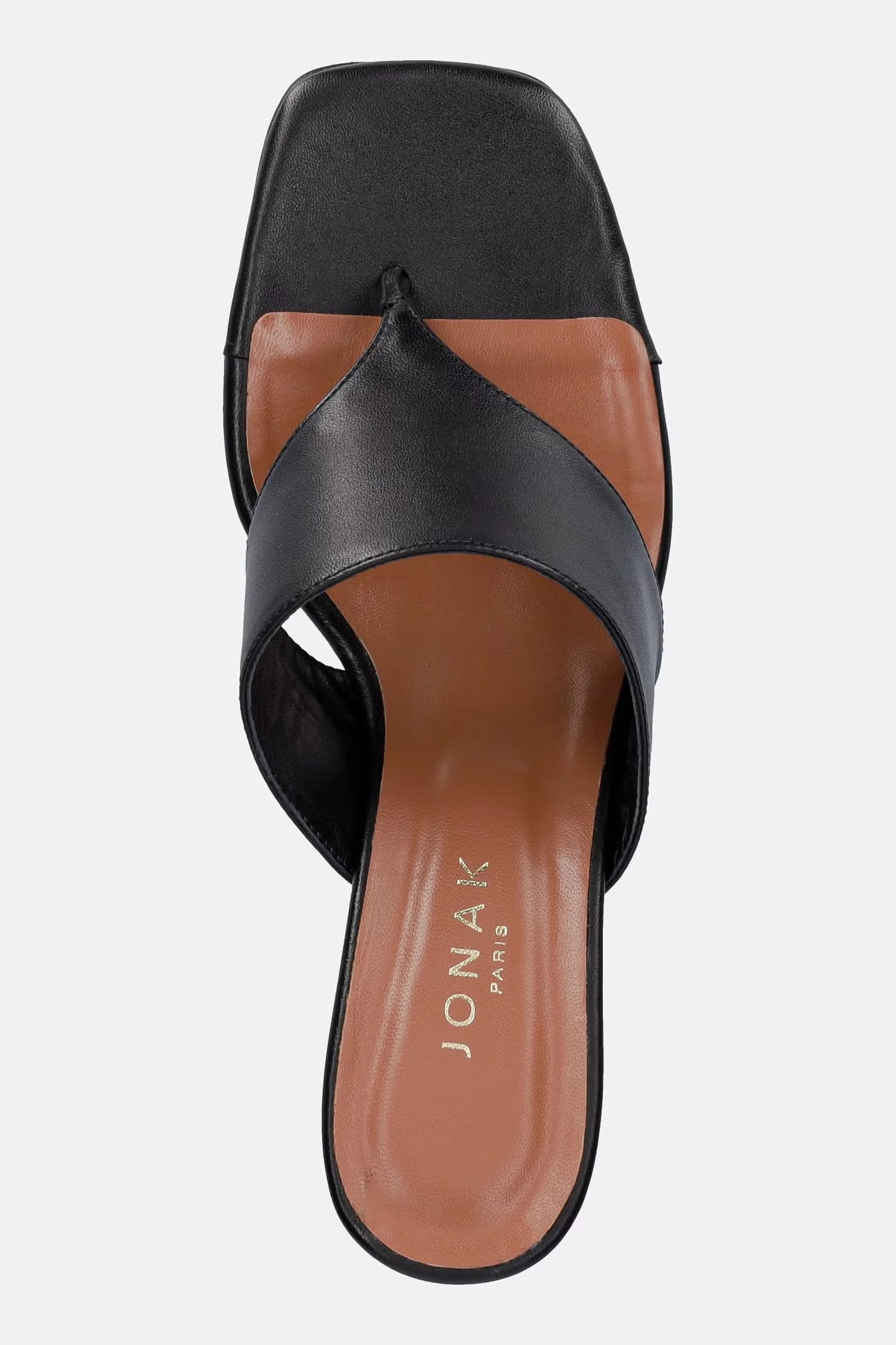 Кожаные шлепанцы DEVIL CUIR Noir - фото 4