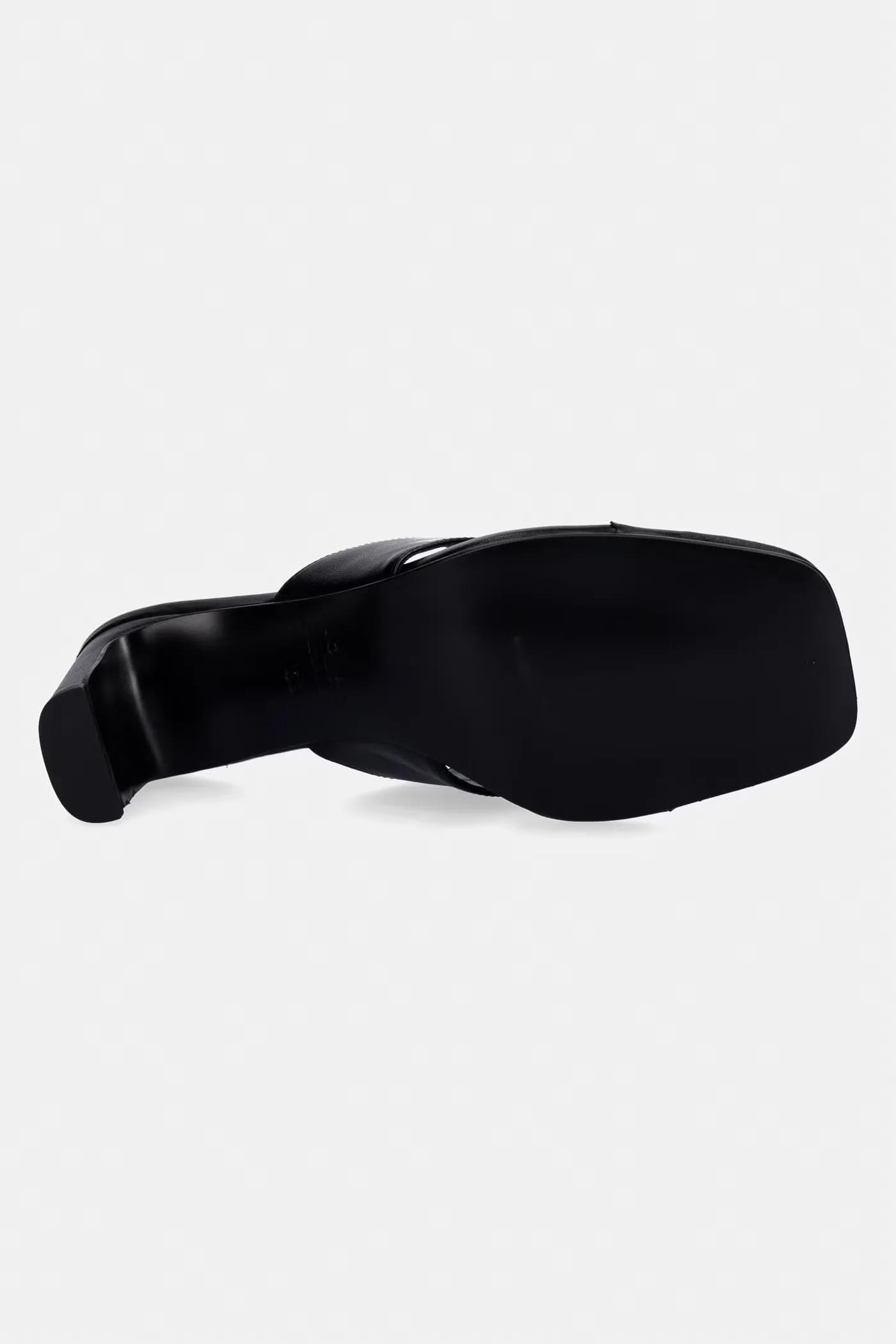 Кожаные шлепанцы DEVIL CUIR Noir - фото 5