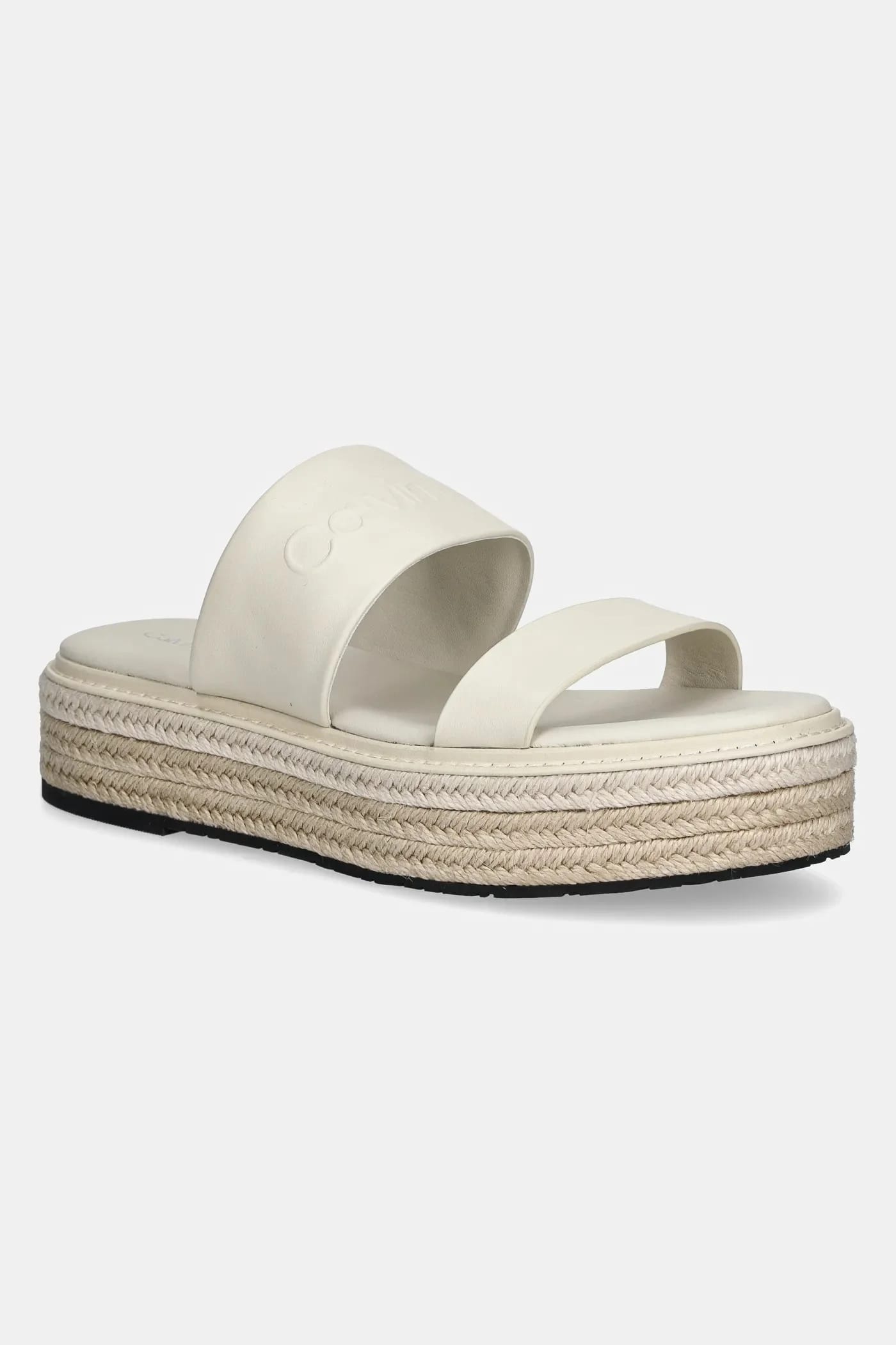 Кожаные шлепанцы FLATFORM WEDGE SLIDE - HE