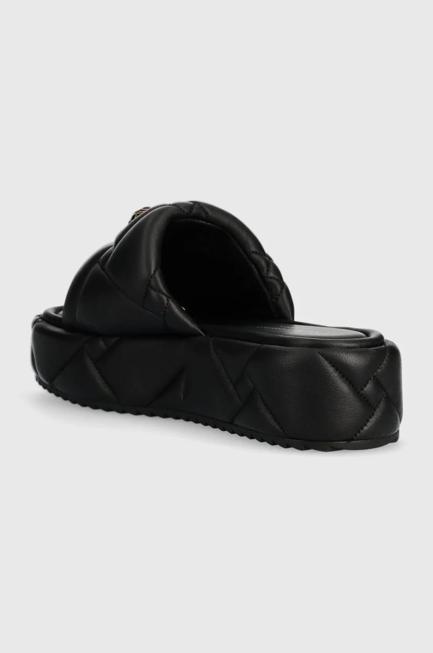 Кожаные шлепанцы Kensington Puff Flatform - фото 3