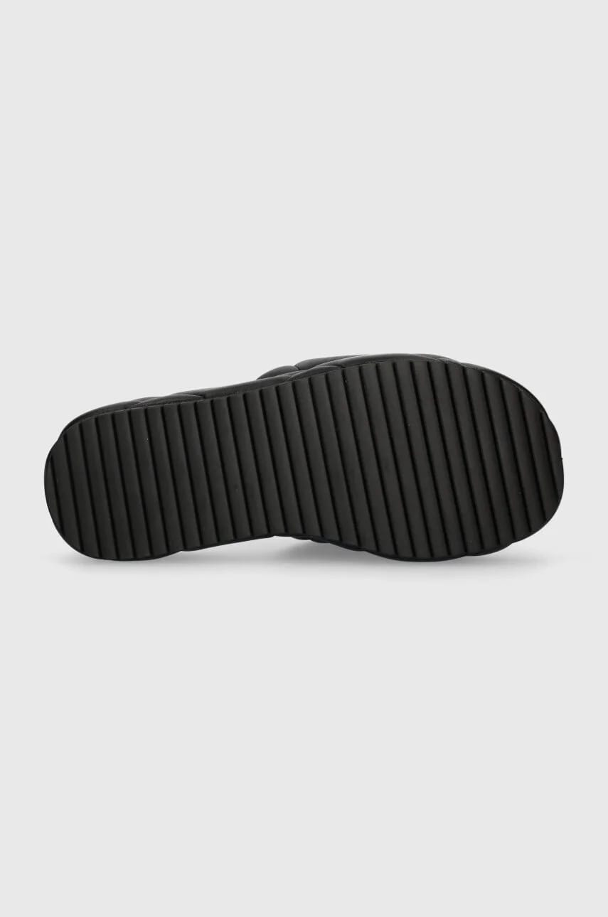 Кожаные шлепанцы Kensington Puff Flatform - фото 5