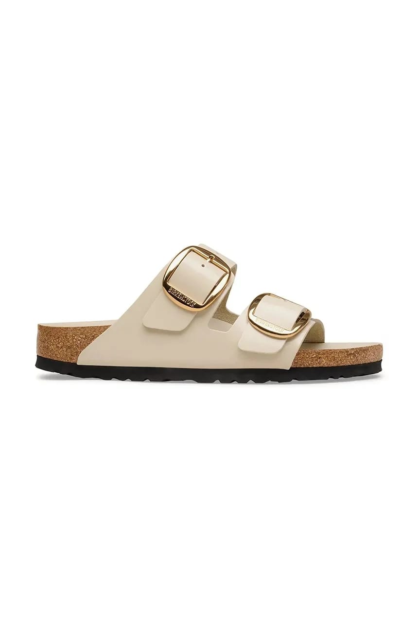Женские кожаные шлепанцы на плоской подошве Arizona Big Buckle