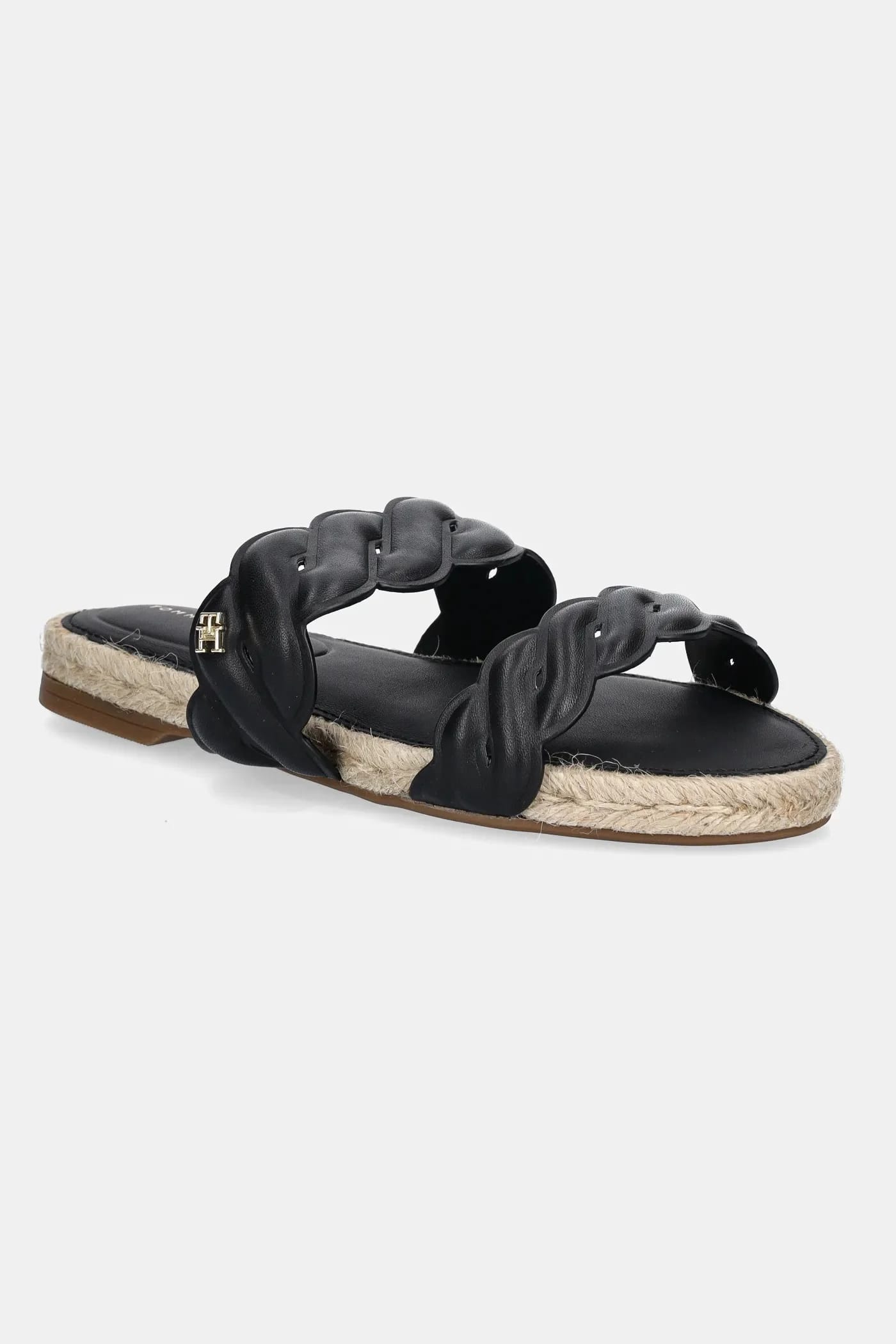Кожаные шлепанцы LEATHER ROPE ESPADRILLE MULE