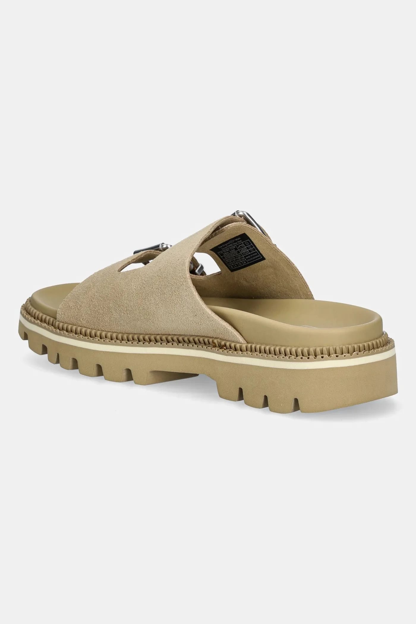 Замшевые тапочки DOUBLE STRAP SANDAL SUEDE - фото 3