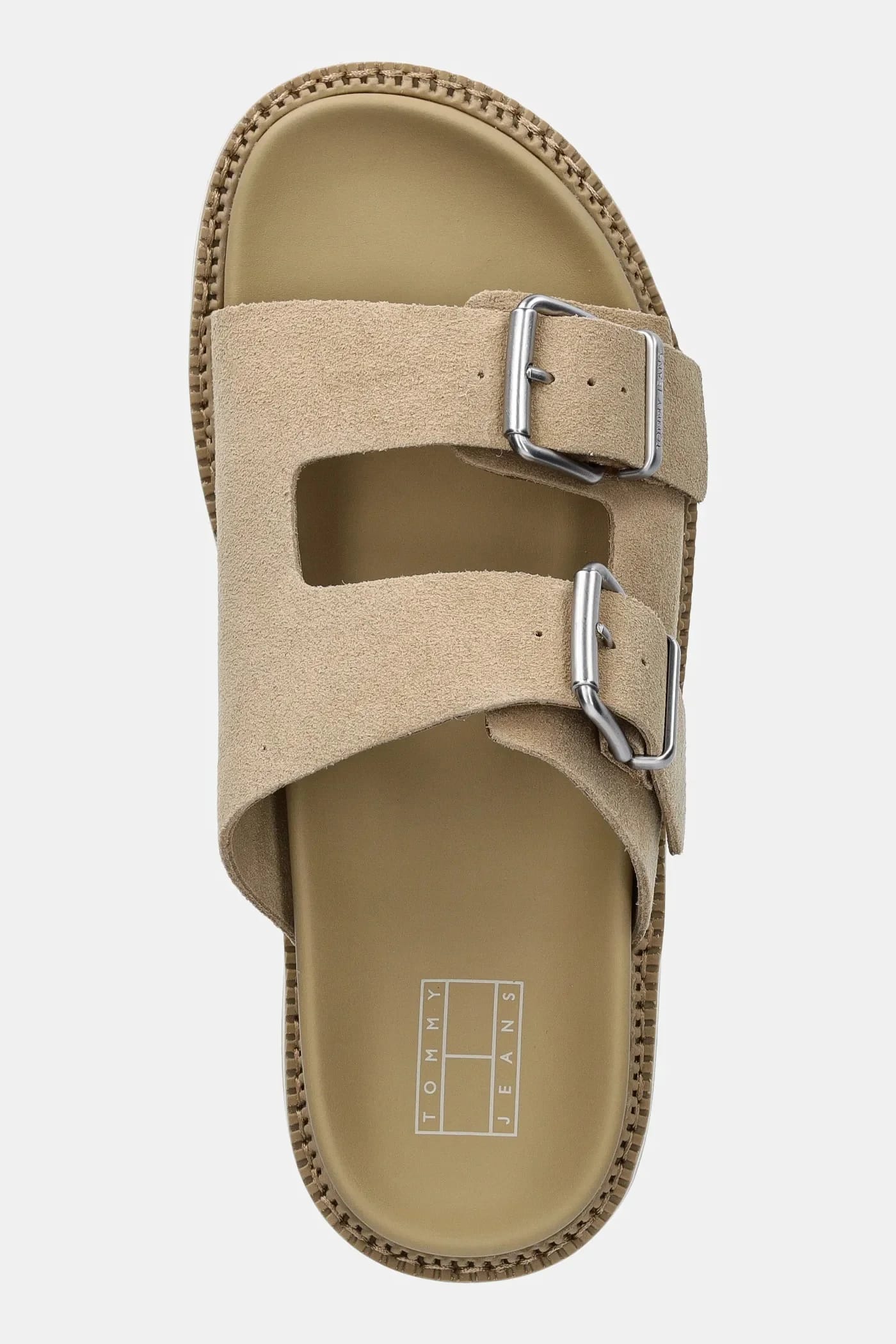 Замшевые тапочки DOUBLE STRAP SANDAL SUEDE - фото 4
