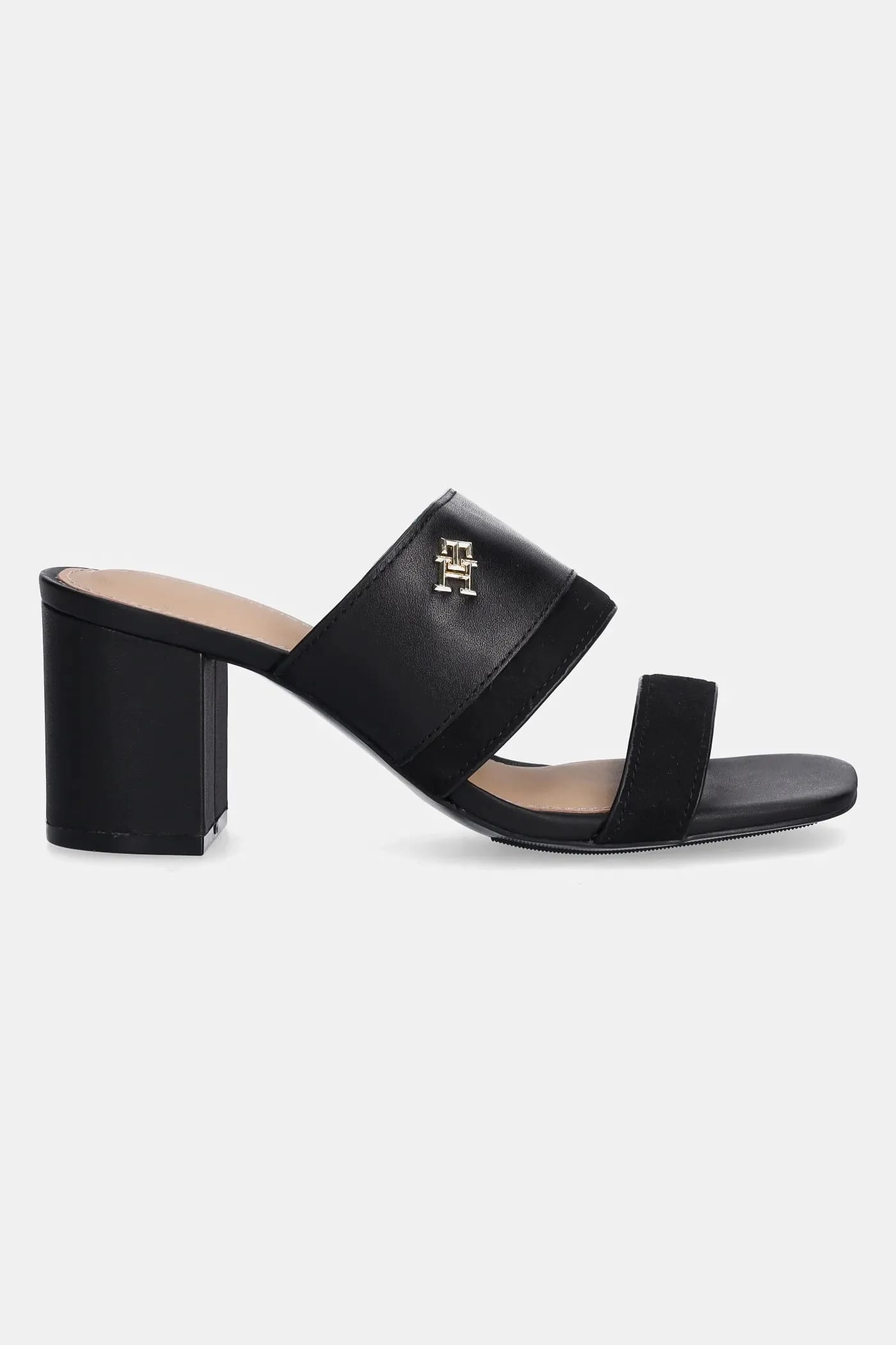 Кожаные шлепанцы MULE ИЗ КОЖИ И ЗАМШИ BLOCK HEEL MULE - фото 2