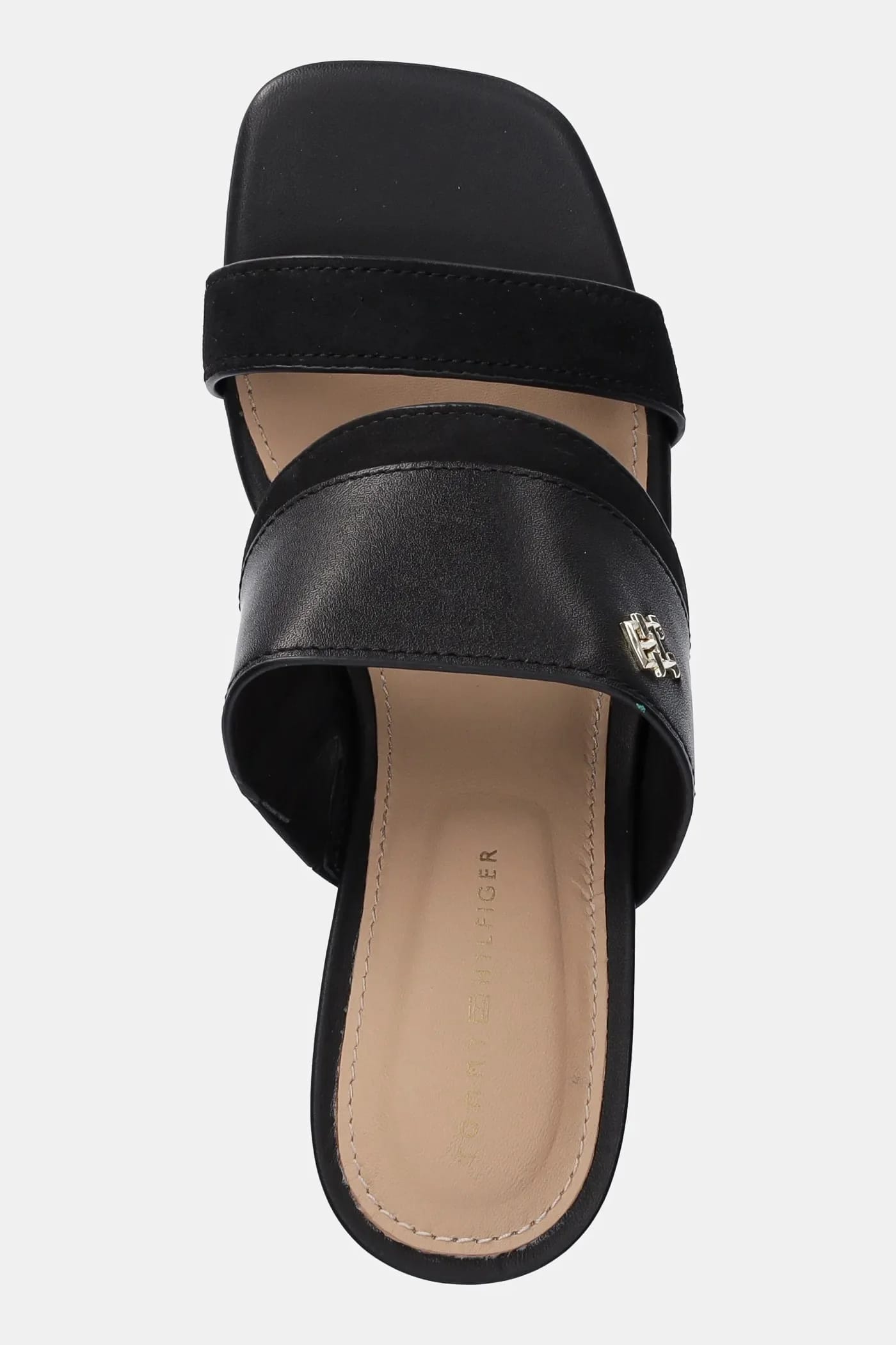 Кожаные шлепанцы MULE ИЗ КОЖИ И ЗАМШИ BLOCK HEEL MULE - фото 4