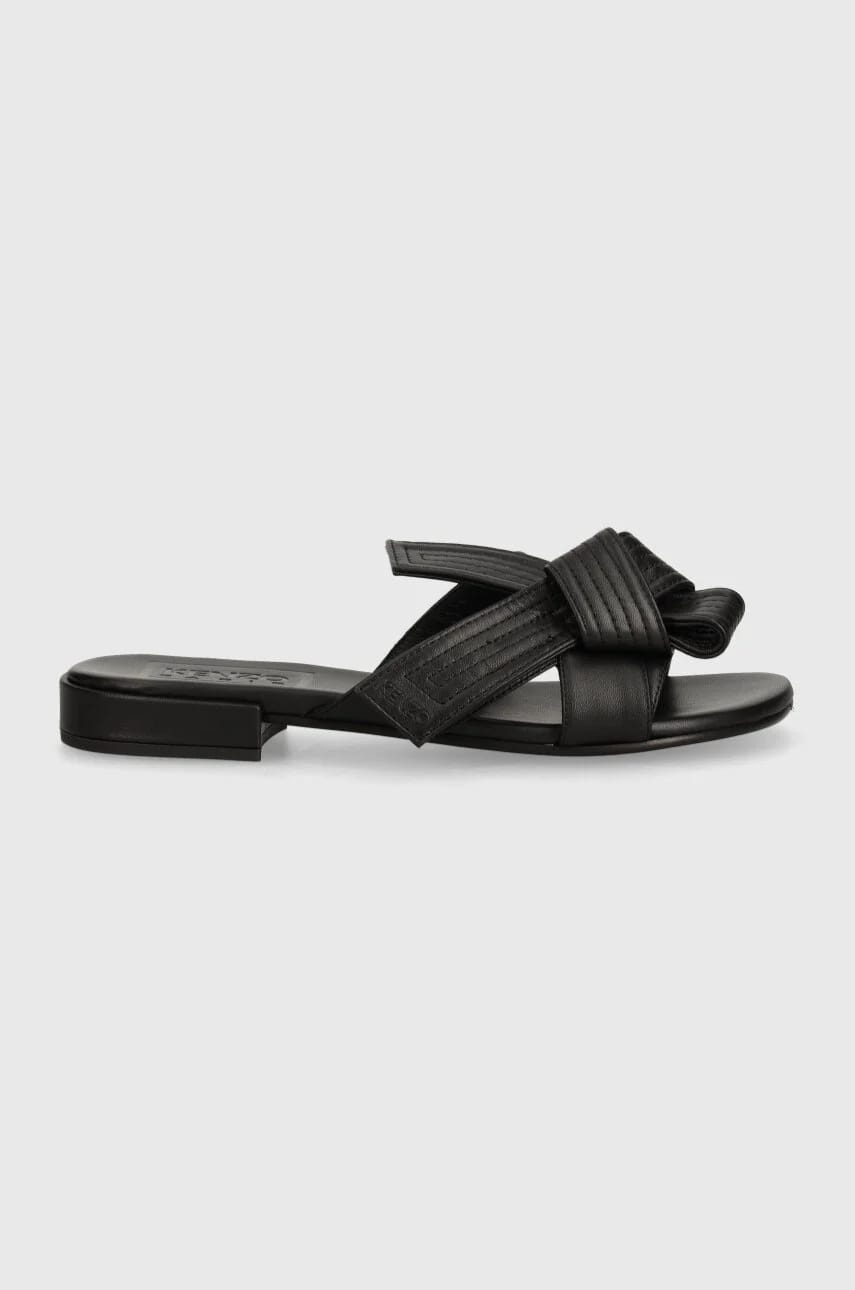 Кожаные тапочки Oki Leather Mules - фото 2