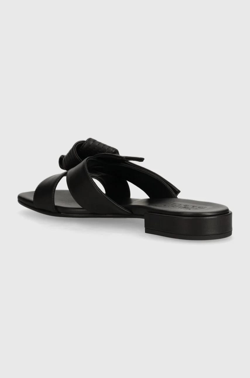 Кожаные тапочки Oki Leather Mules - фото 3