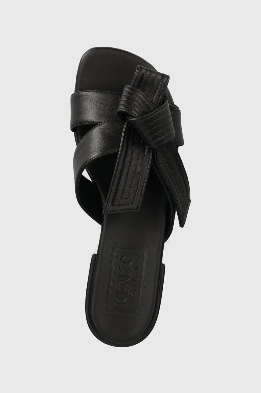 Кожаные тапочки Oki Leather Mules - фото 4