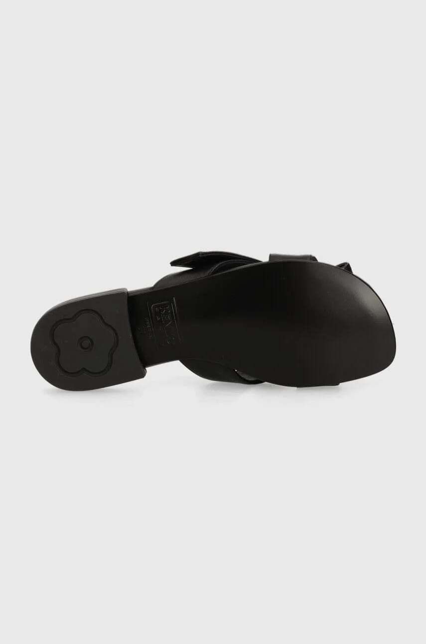 Кожаные тапочки Oki Leather Mules - фото 5