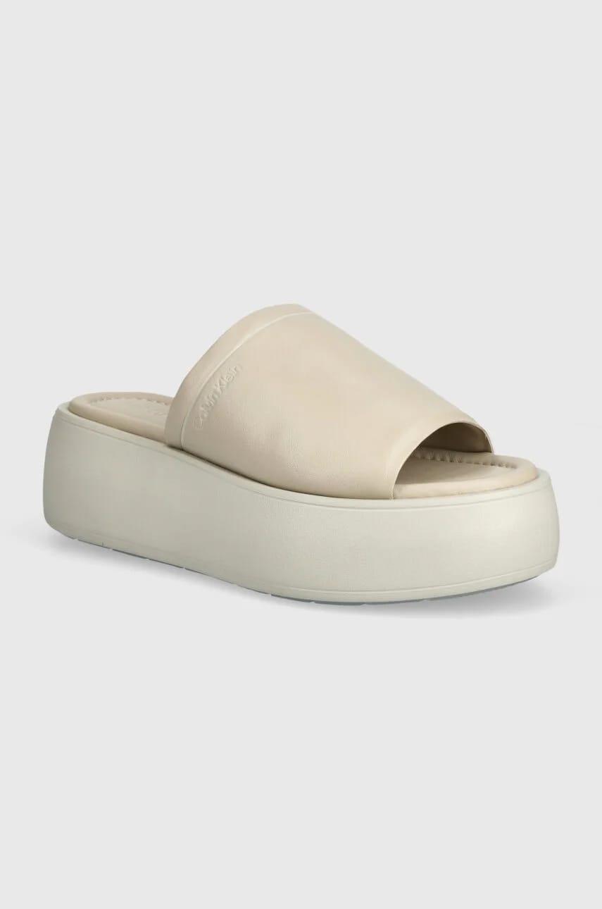 Кожаные шлепанцы FLATFORM SLIDE LTH