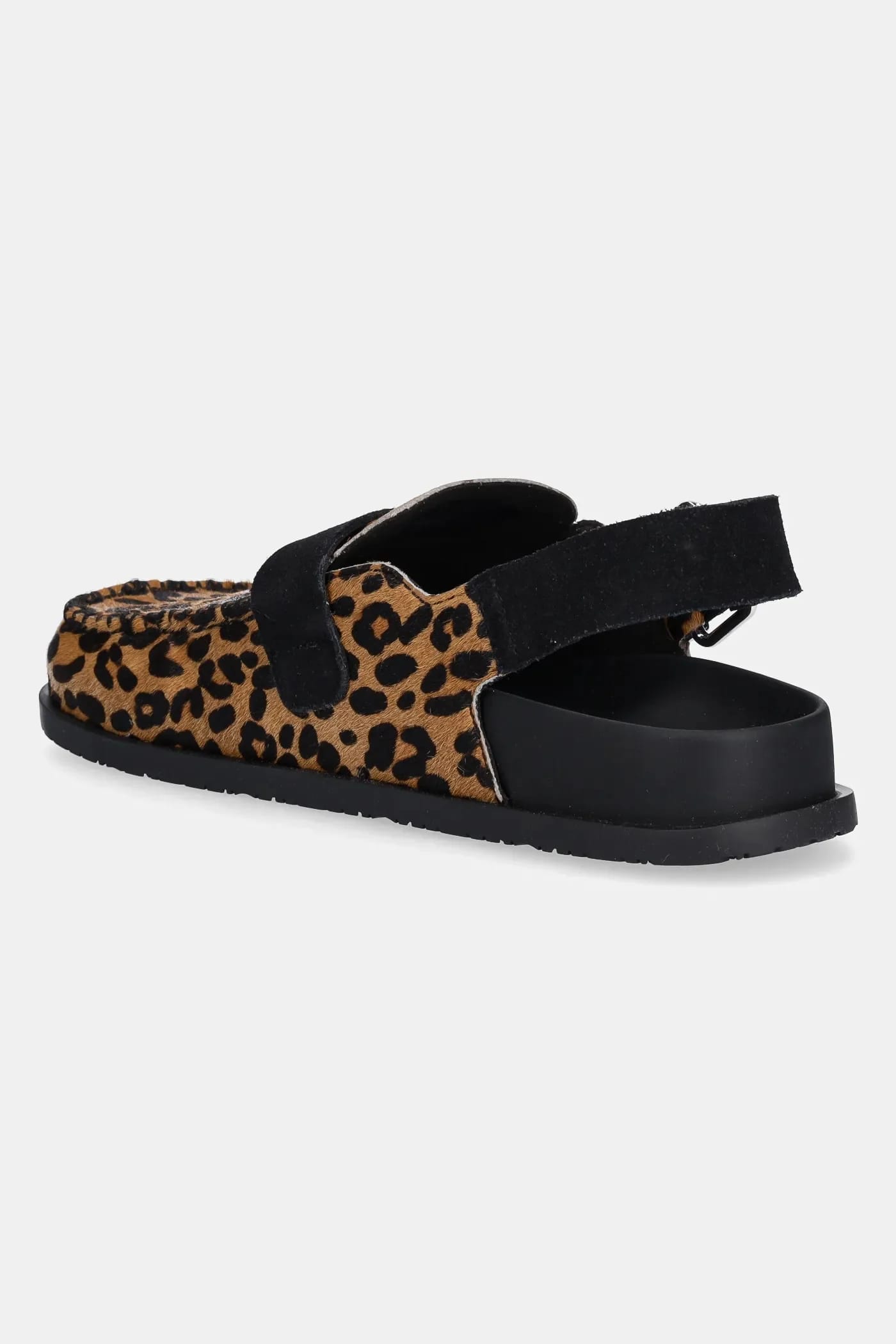 Кожаные сандалии TJW MULE LEOPARD - фото 3
