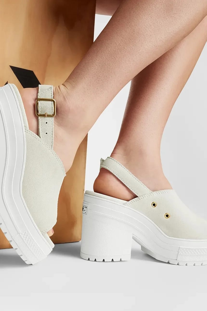 замшевые босоножки Chuck 70 De Luxe на каблуке-мюле - фото 10