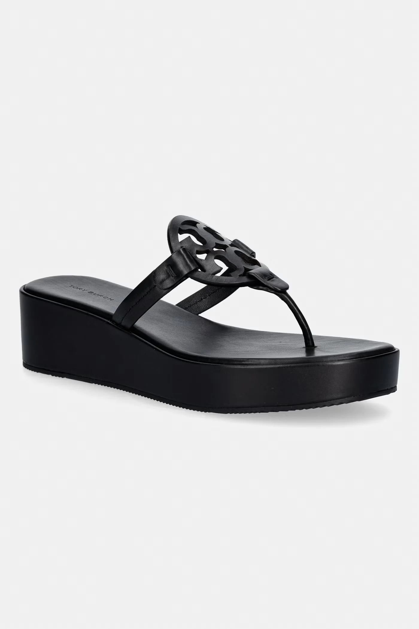 Женские кожаные шлепанцы Miller Wedge