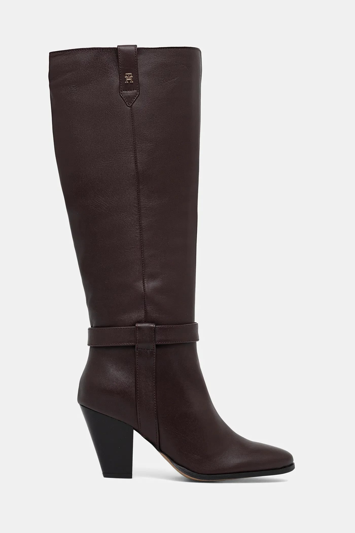 Кожаные ботинки TH T-STRAP LTHR POINTY LONG BOOT - фото 2