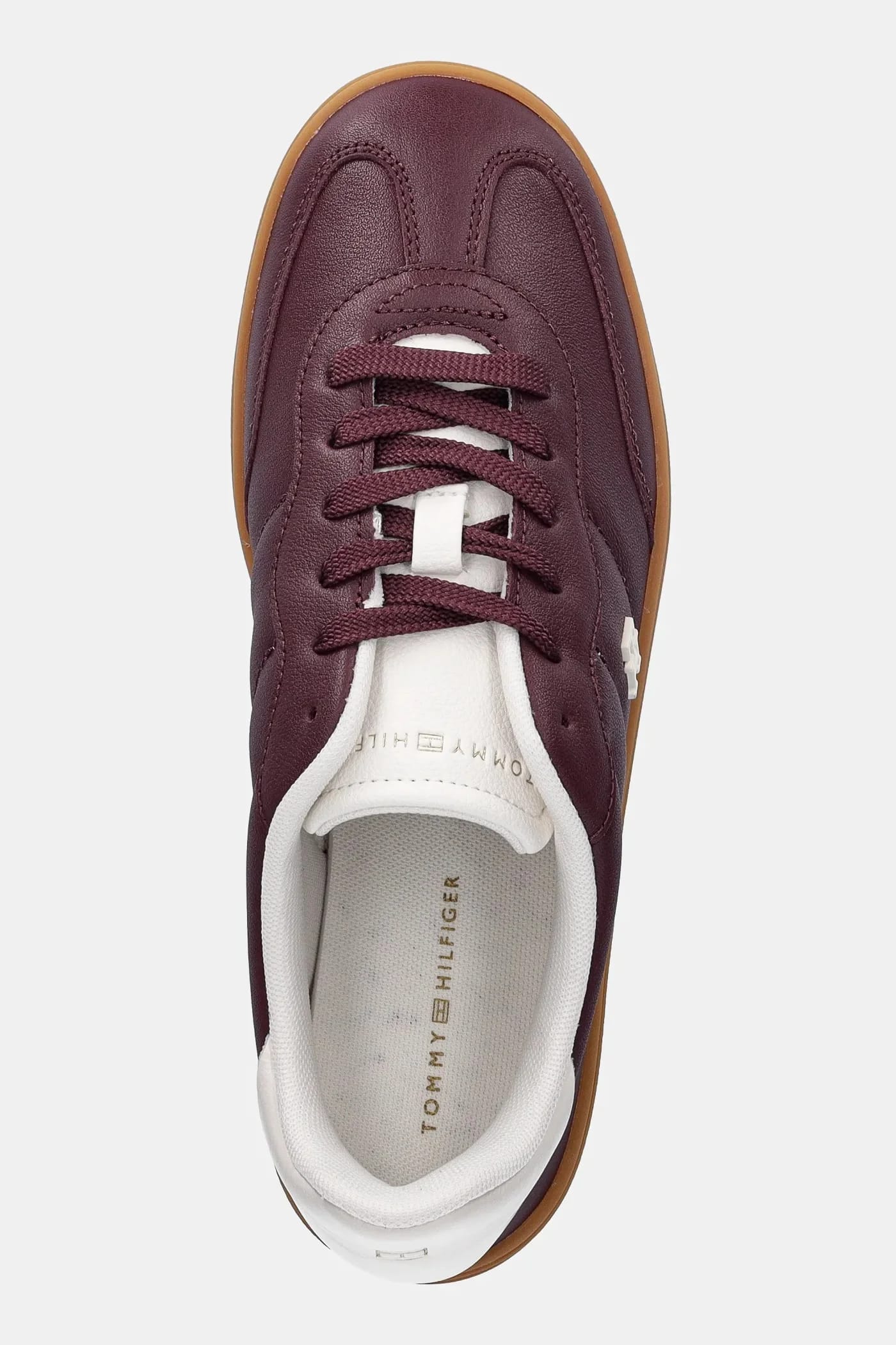 Кроссовки TH HERITAGE SNEAKER SHINY из кожи - фото 4