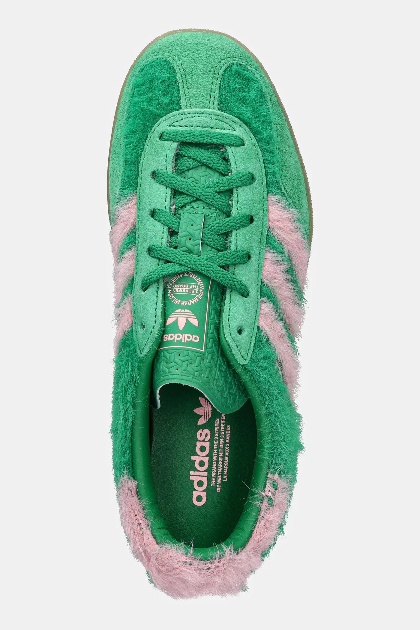 кроссовки Gazelle Indoor зеленые для женщин - фото 4