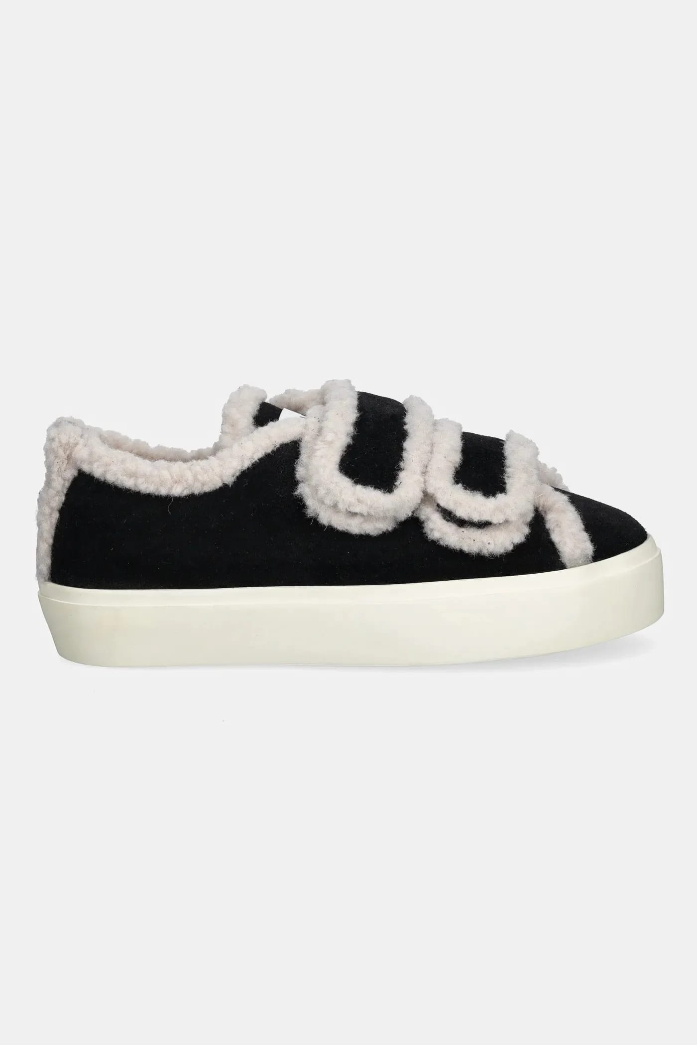 замшевые кроссовки Shearling Low на липучке - фото 2
