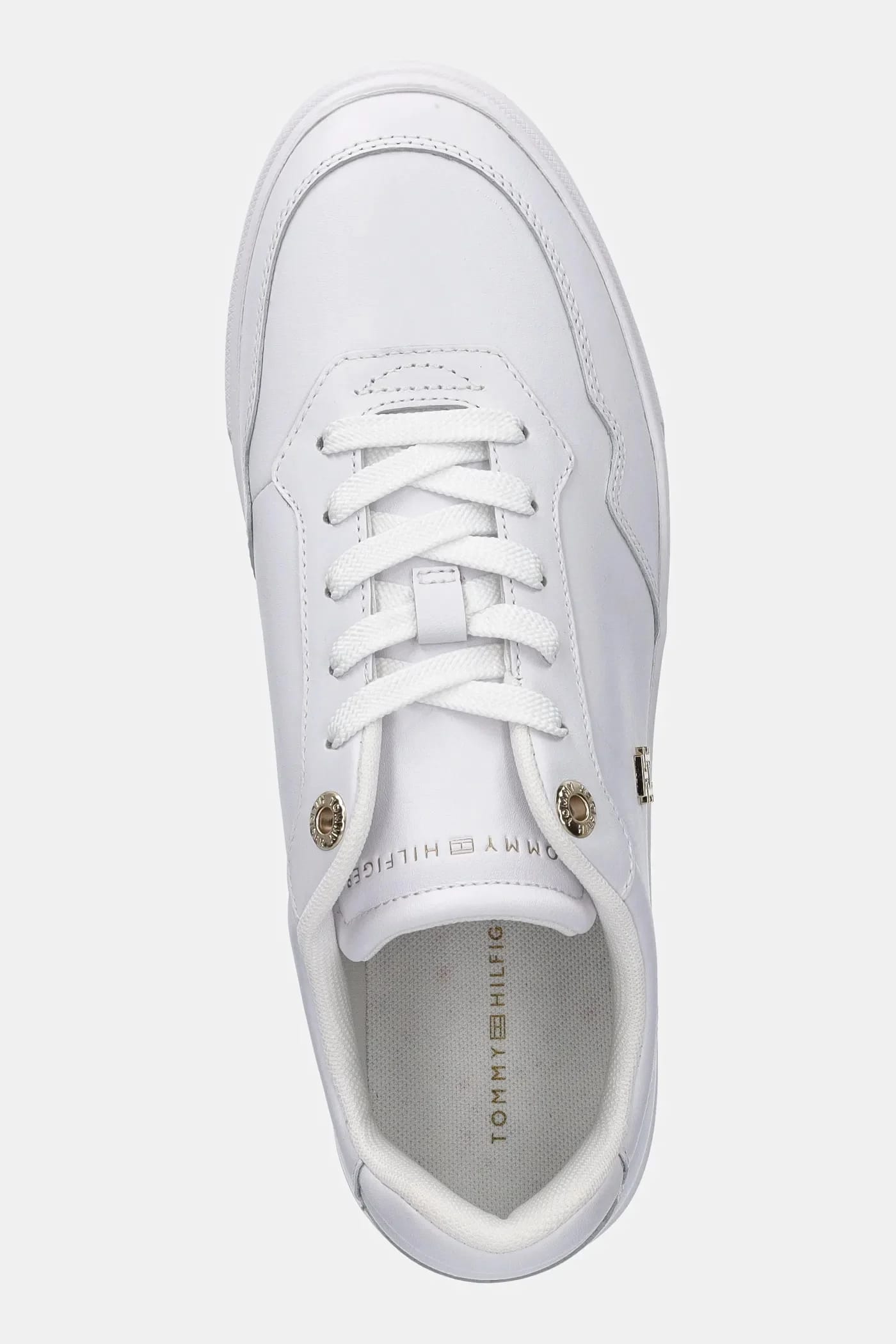 кожаные кроссовки ESSENTIAL ELEVATED COURT SNEAKER белые для женщин - фото 4