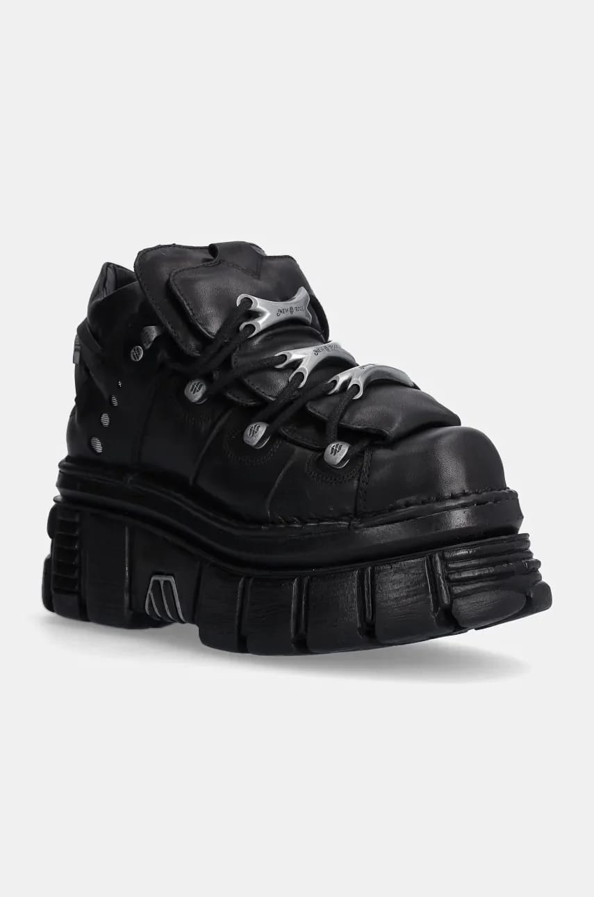 Кожаные кроссовки Negro + Nomada Negro + Tower Negro Lateral E-14