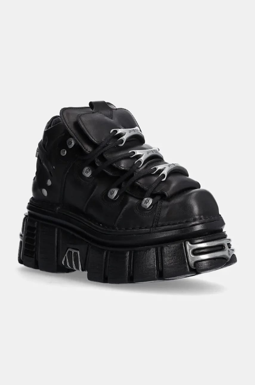 Кожаные кроссовки Nomada Negro + Tower Negro Lateral E14 Acero