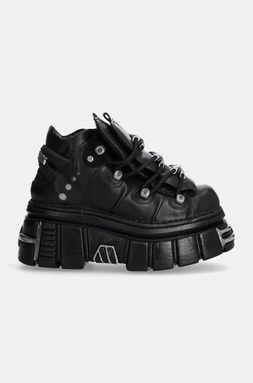 Кожаные кроссовки Nomada Negro + Tower Negro Lateral E14 Acero - фото 2