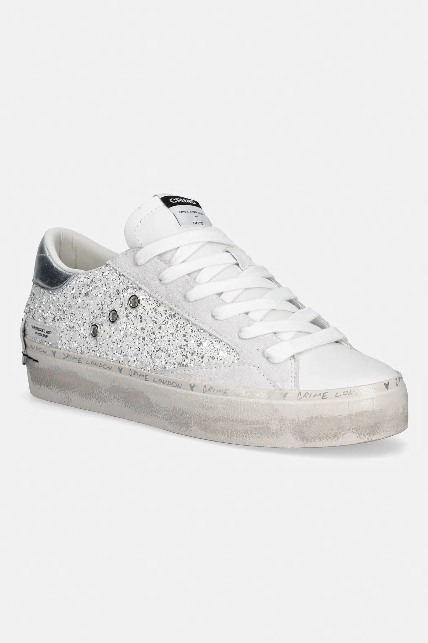 кожаные кроссовки DISTRESSED PLATFORM