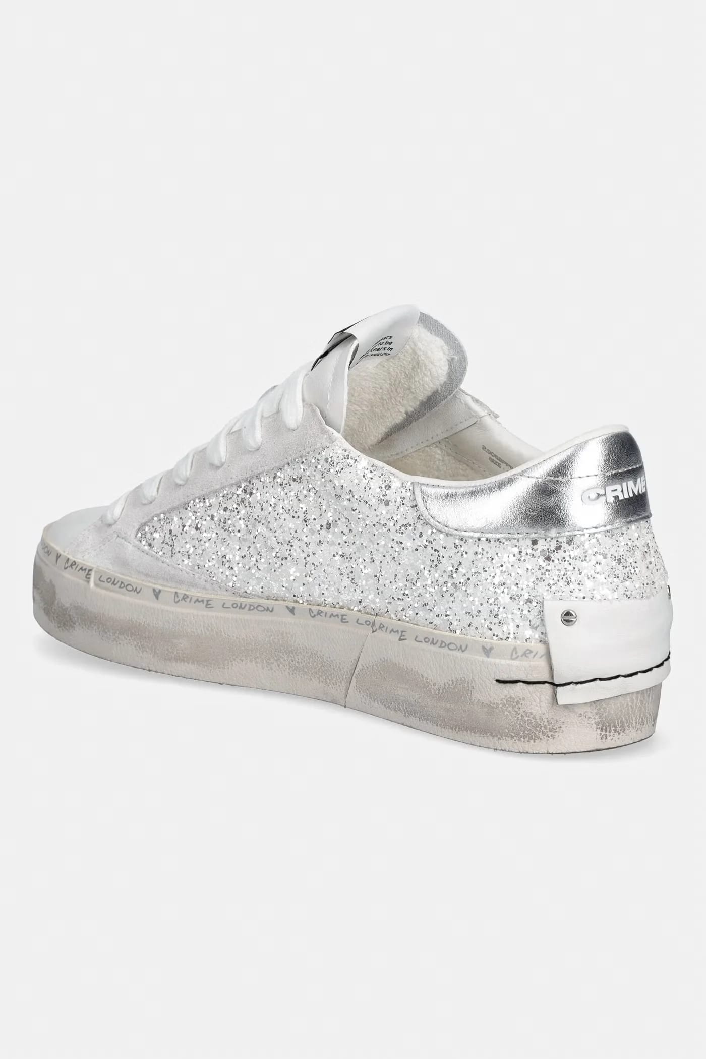 кожаные кроссовки DISTRESSED PLATFORM - фото 3