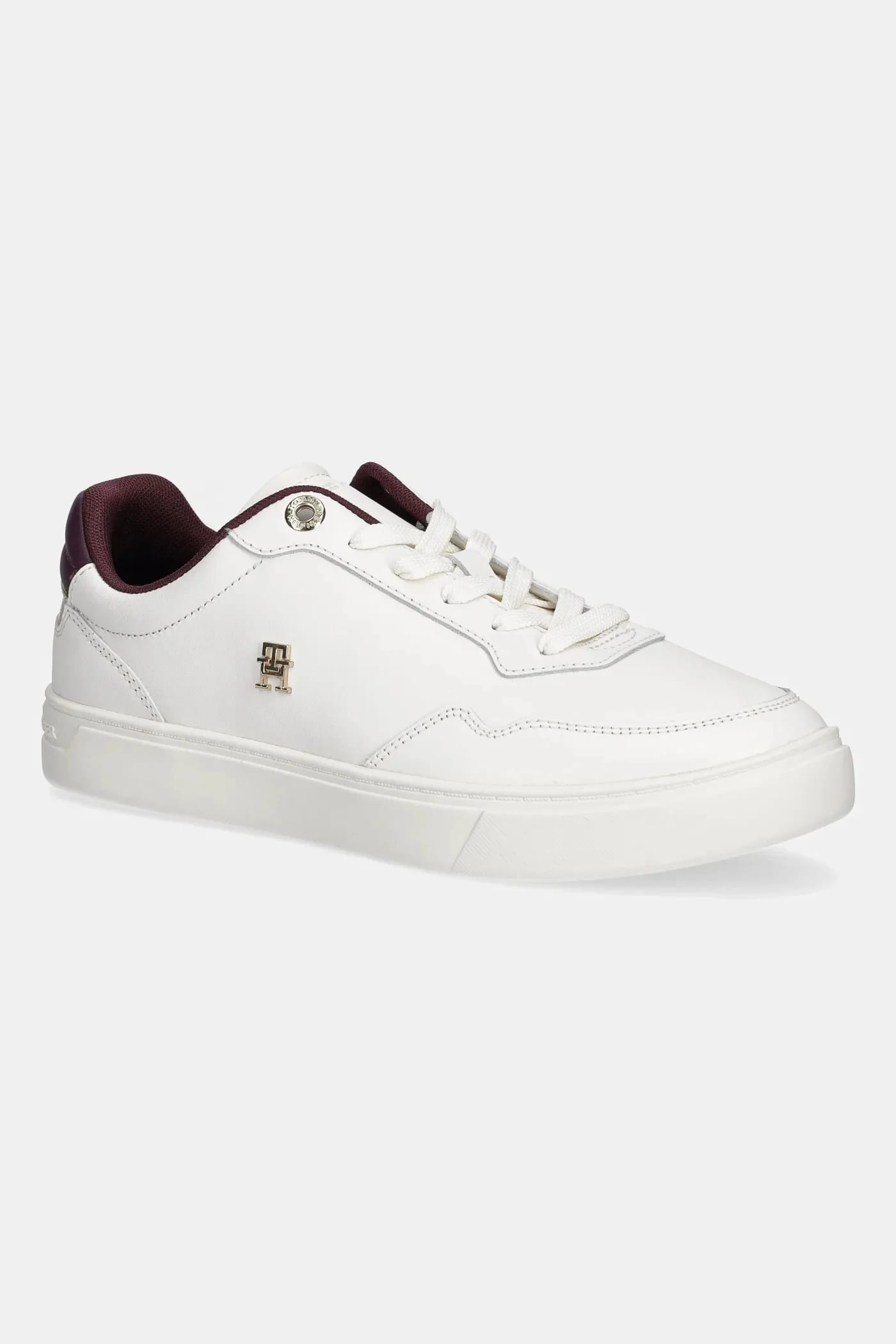 кожаные кроссовки ESSENTIAL ELEVATED COURT SNEAKER белые для женщин