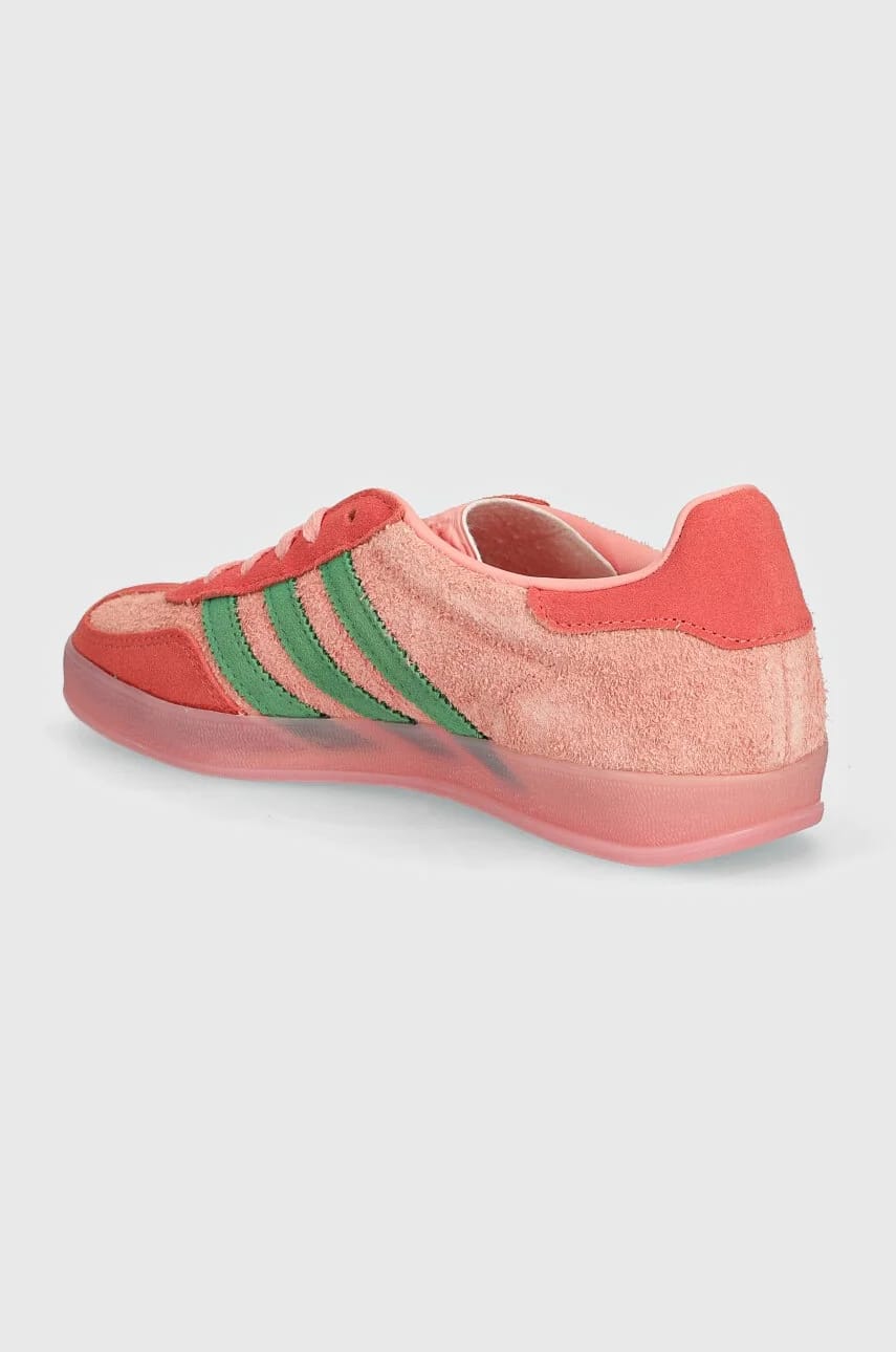 кроссовки Gazelle Indoor замшевые розовые для женщин - фото 3