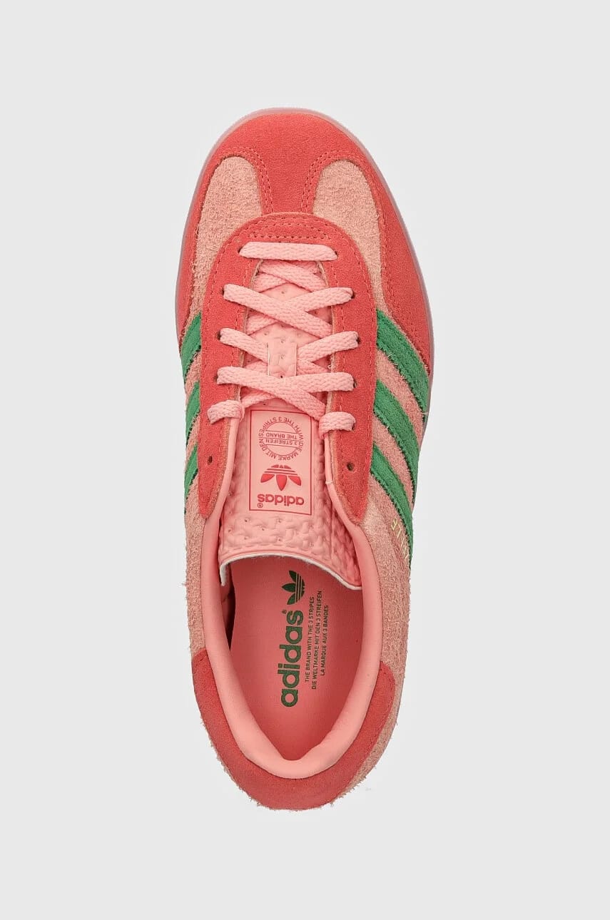 кроссовки Gazelle Indoor замшевые розовые для женщин - фото 4