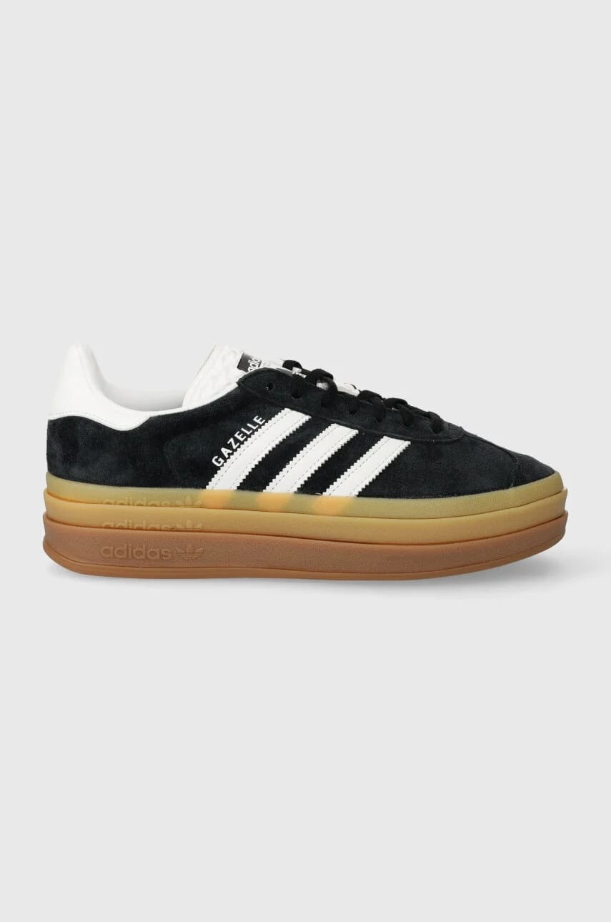кроссовки Gazelle Bold черные для женщин