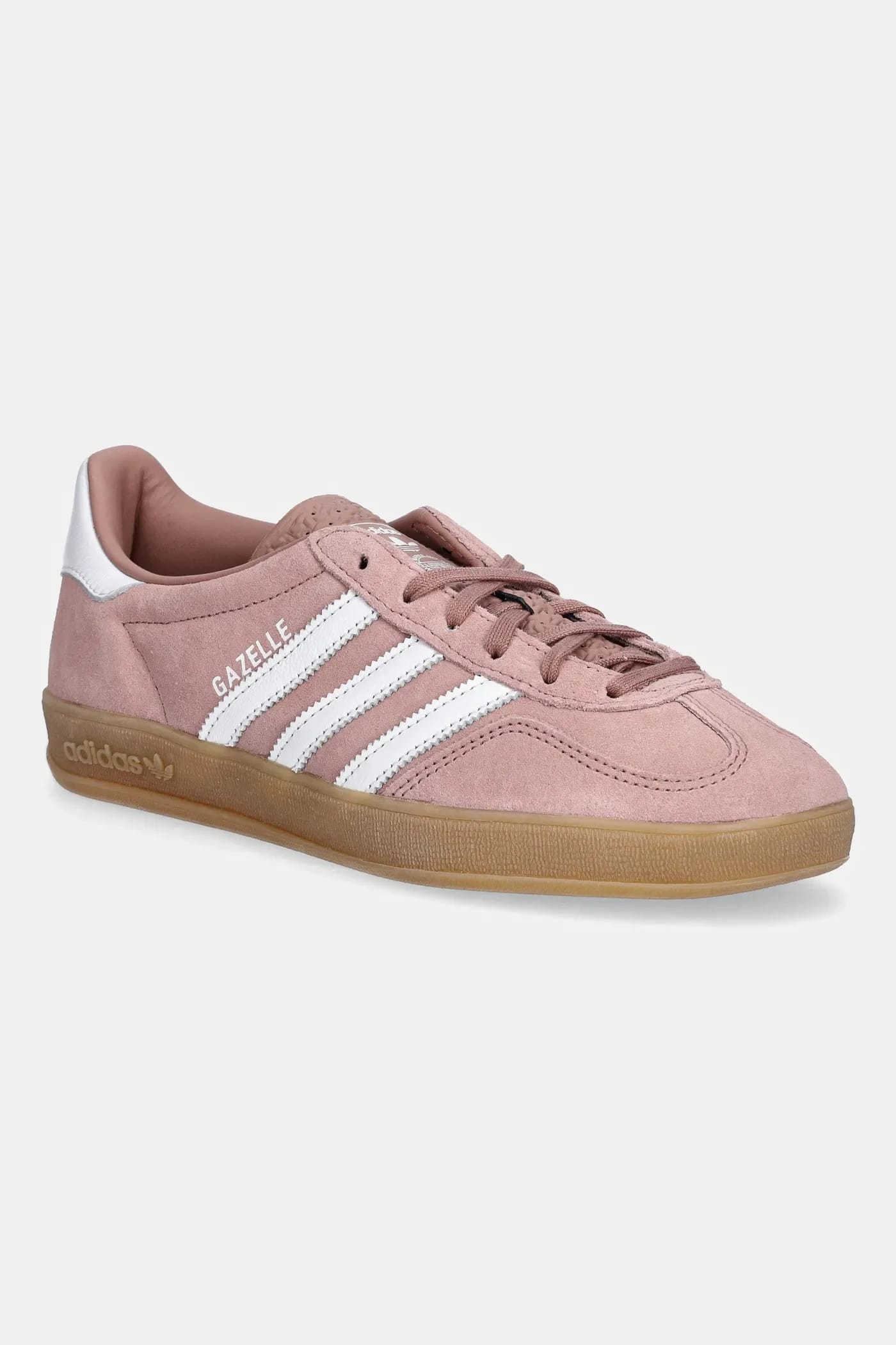 кроссовки Gazelle Indoor замшевые розовые для женщин