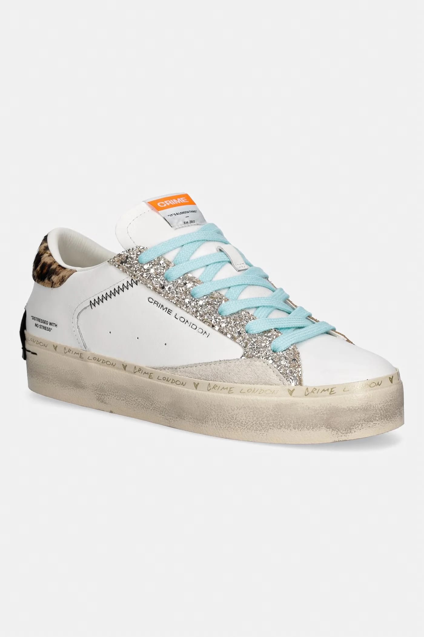 кожаные кроссовки DISTRESSED PLATFORM