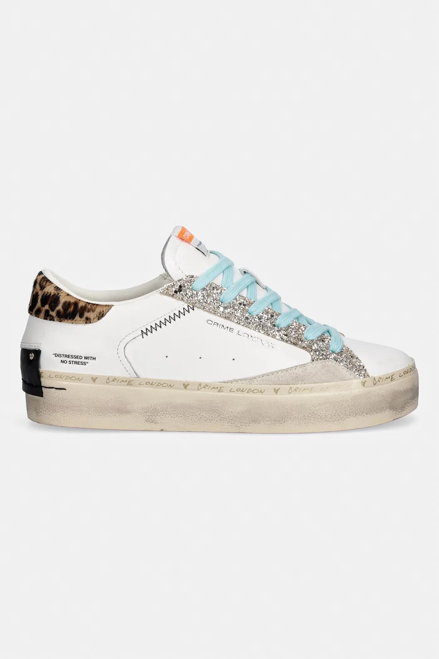 кожаные кроссовки DISTRESSED PLATFORM - фото 2