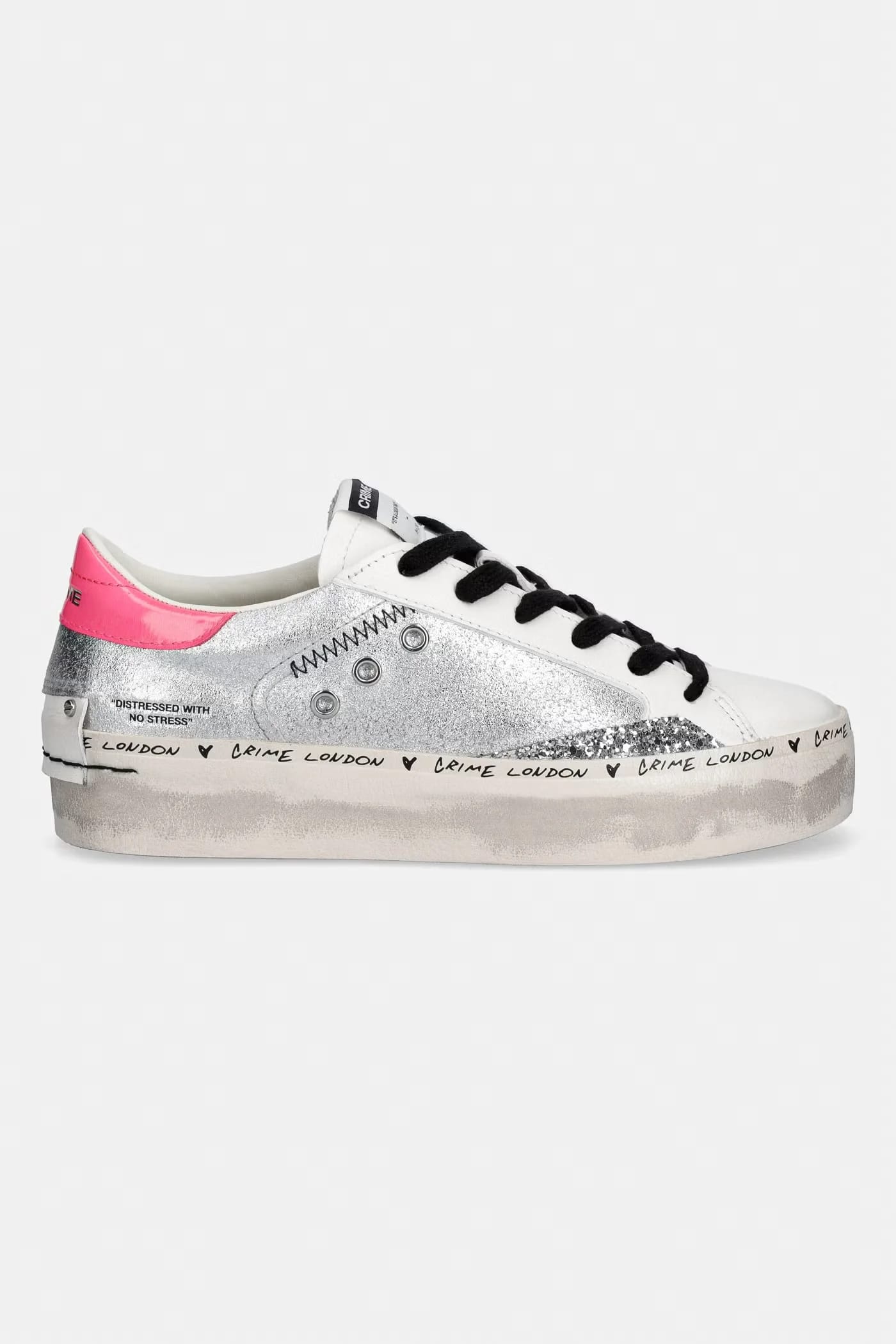 кожаные кроссовки DISTRESSED PLATFORM - фото 2