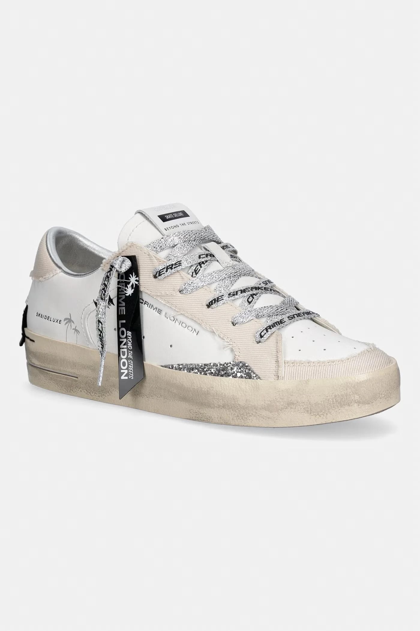 SK8 DELUXE кожаные кроссовки белые для женщин